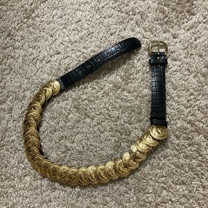 Gold coin elastic belt